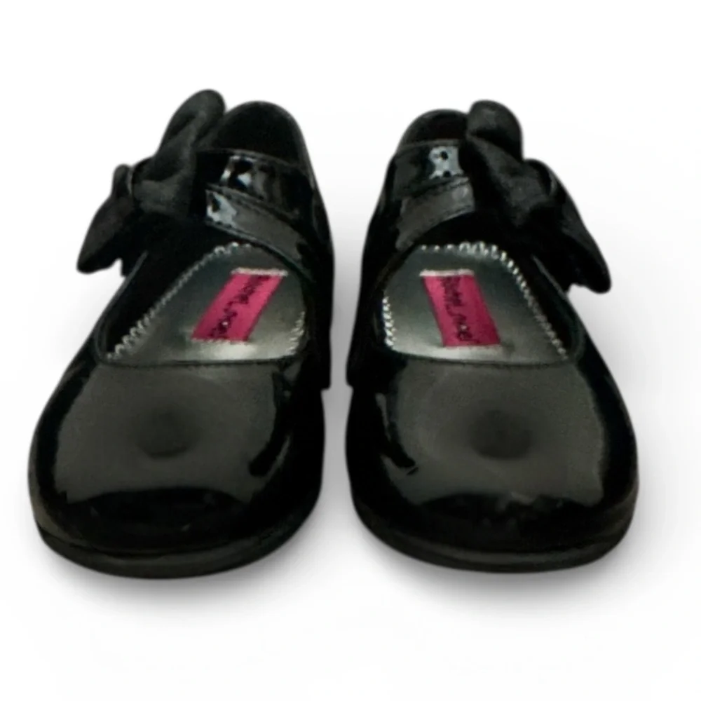 Authentic Rachel Shoes little toddler girl patent bow Mary Jane dress shoes sz 9